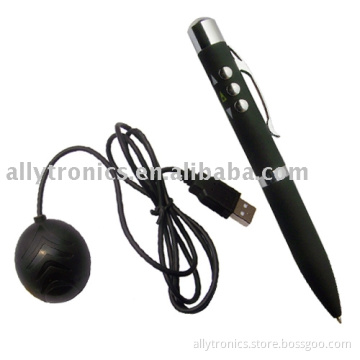 3-in-1 Remote control laser pointer and writing pen